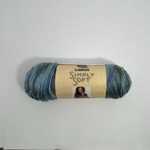 Caron Simply Soft Paints Spring Brook 0004 Yarn Variegated Green Plum 2013